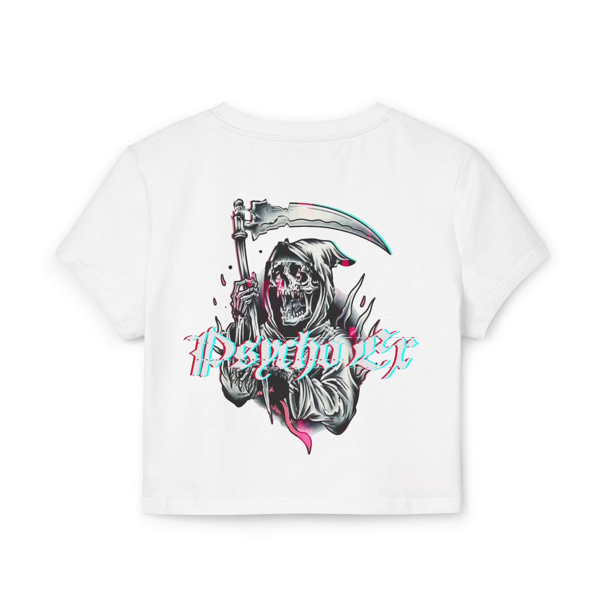 404: Reaper Not Found Baby Tee | Psycho Ex